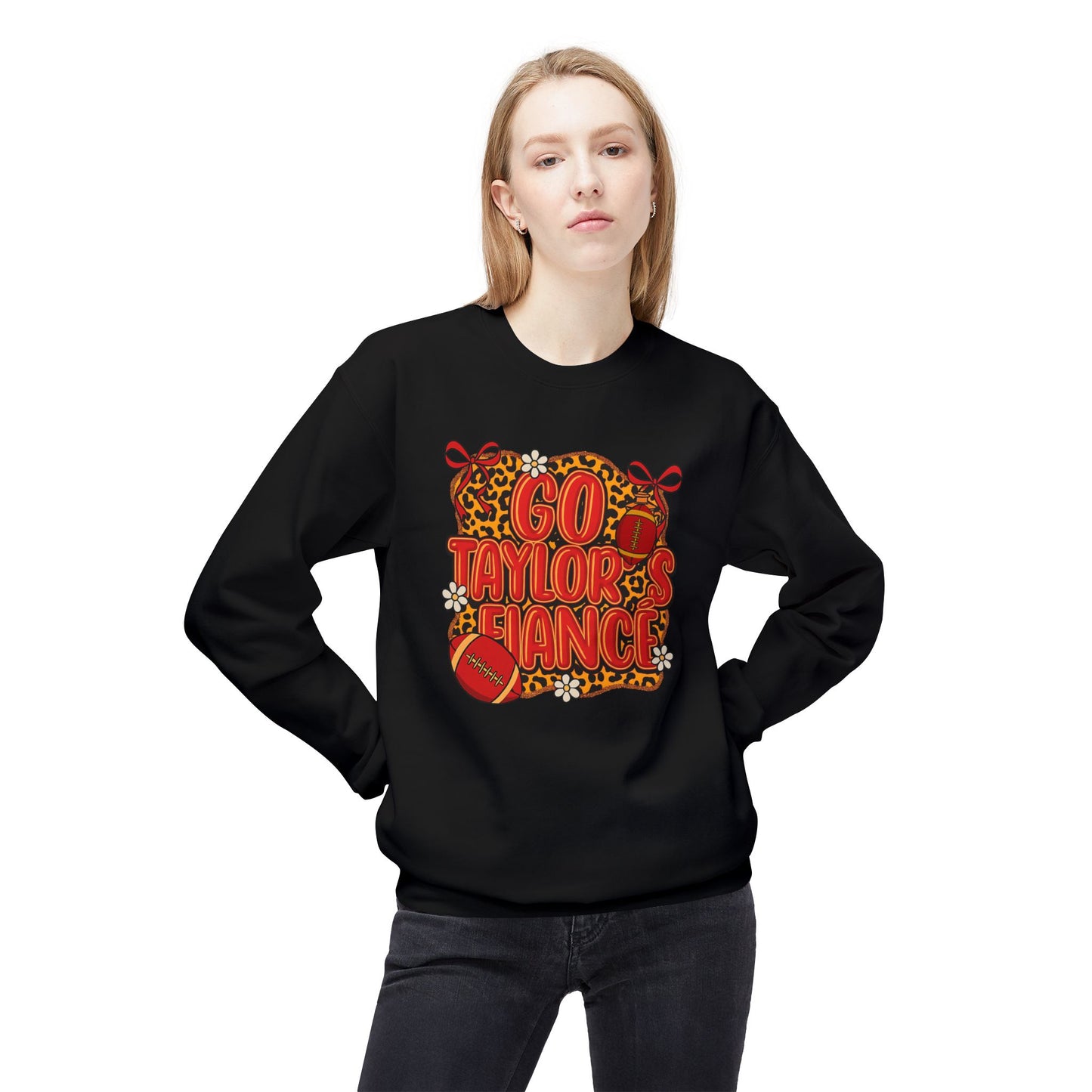 Taylor & Travis Engagement Leopard Print Sweatshirt - Go Taylor's Fiancé
