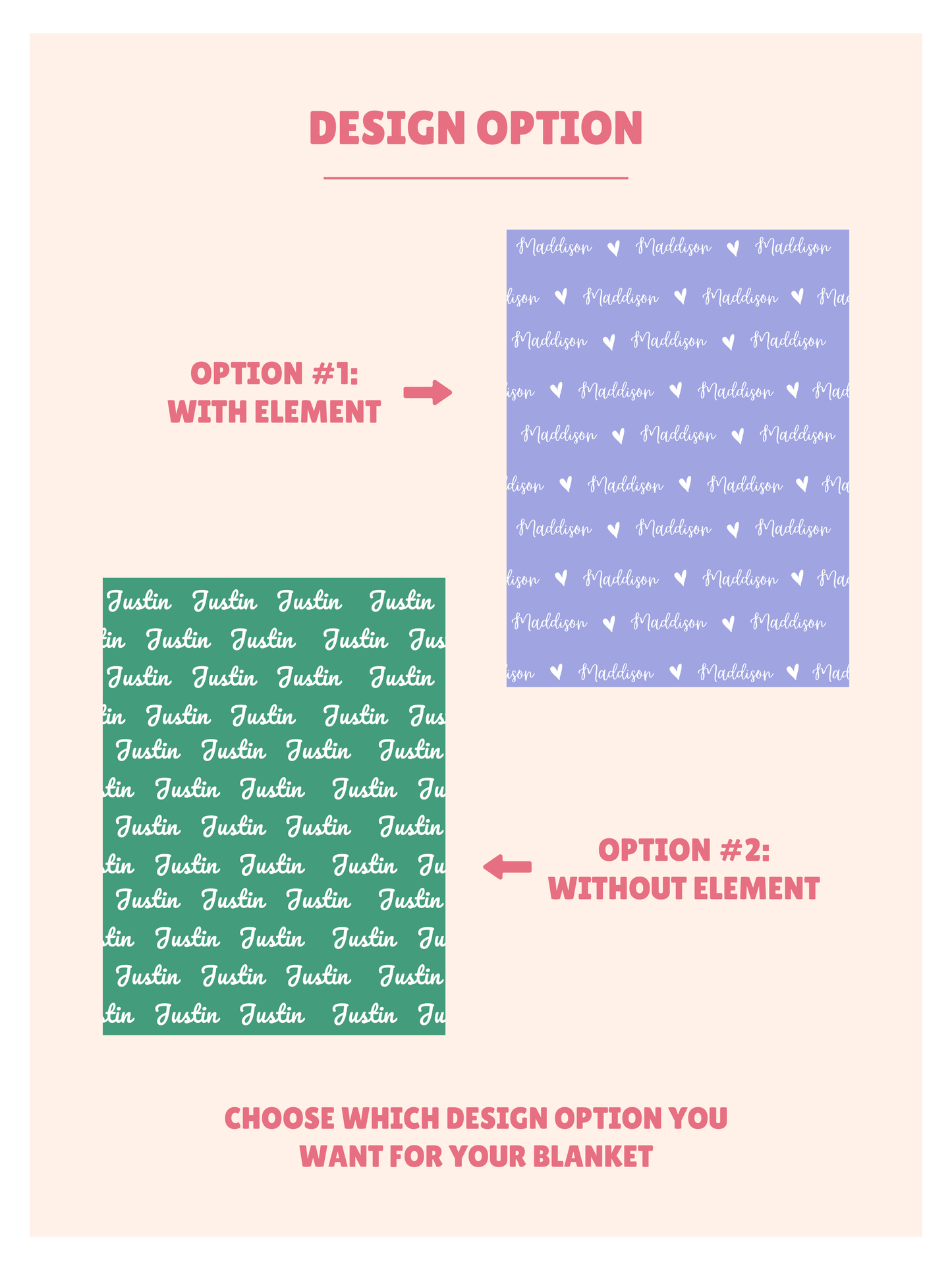 Personalized Velveteen Plush Name Blanket