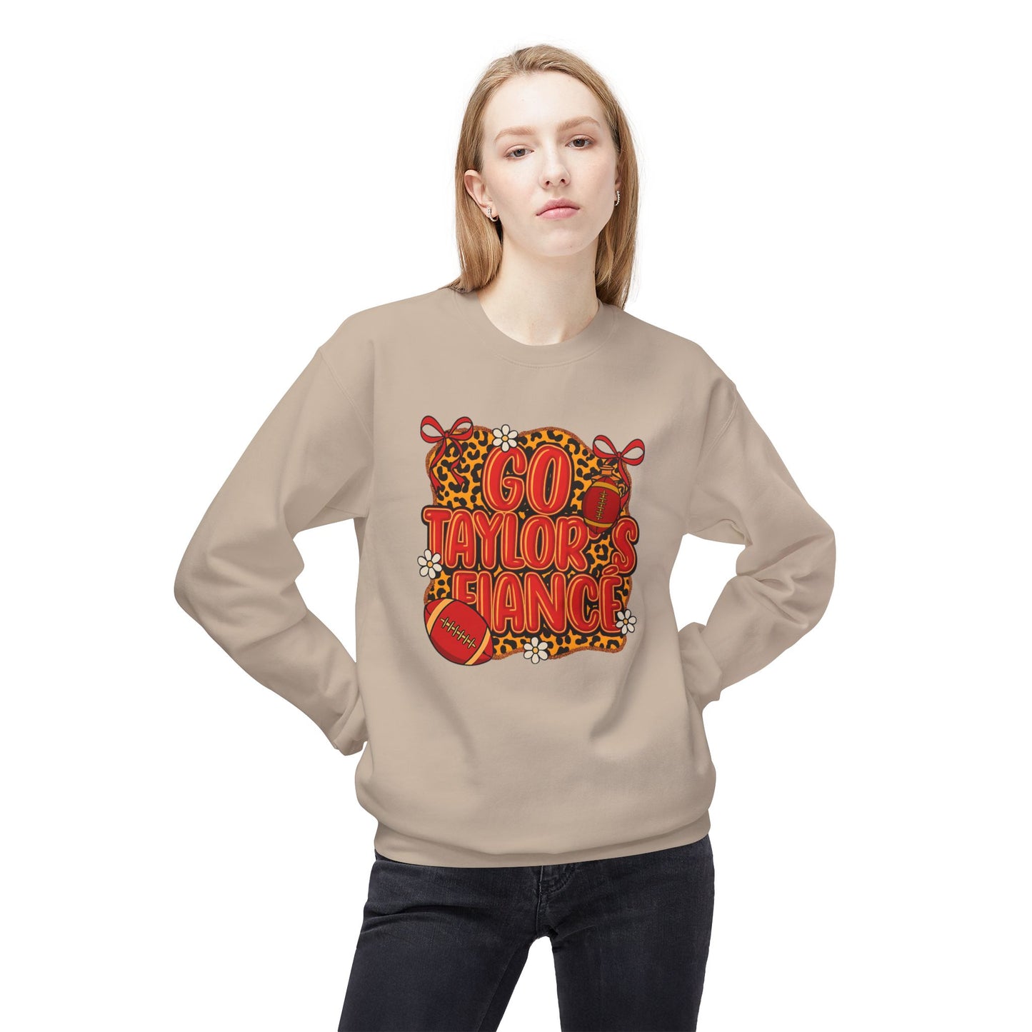 Taylor & Travis Engagement Leopard Print Sweatshirt - Go Taylor's Fiancé