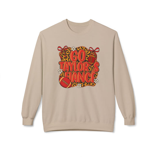 Taylor & Travis Engagement Leopard Print Sweatshirt - Go Taylor's Fiancé