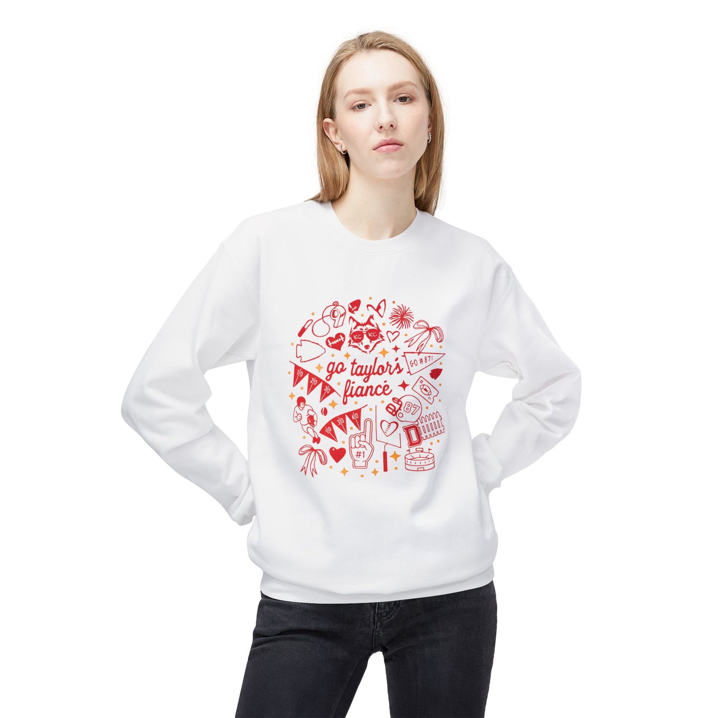 Go Taylor's Fiancé – Football Love Sweatshirt